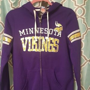 Women's Minnesota Vikings zip sweatshirt
