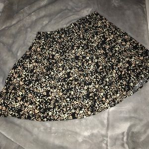 BLACK FLORAL LA HEARTS SKATER SKIRT