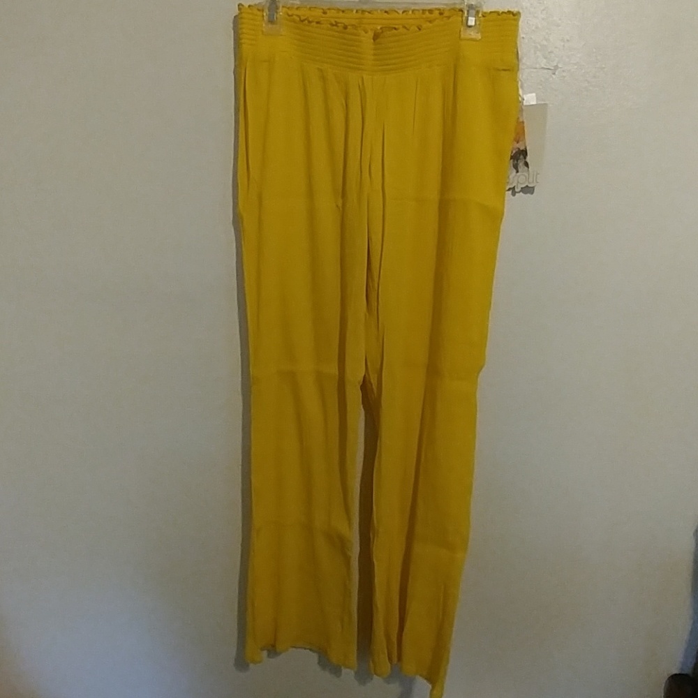 NWT LADIES SPLIT CASUAL PANTS SIZE L