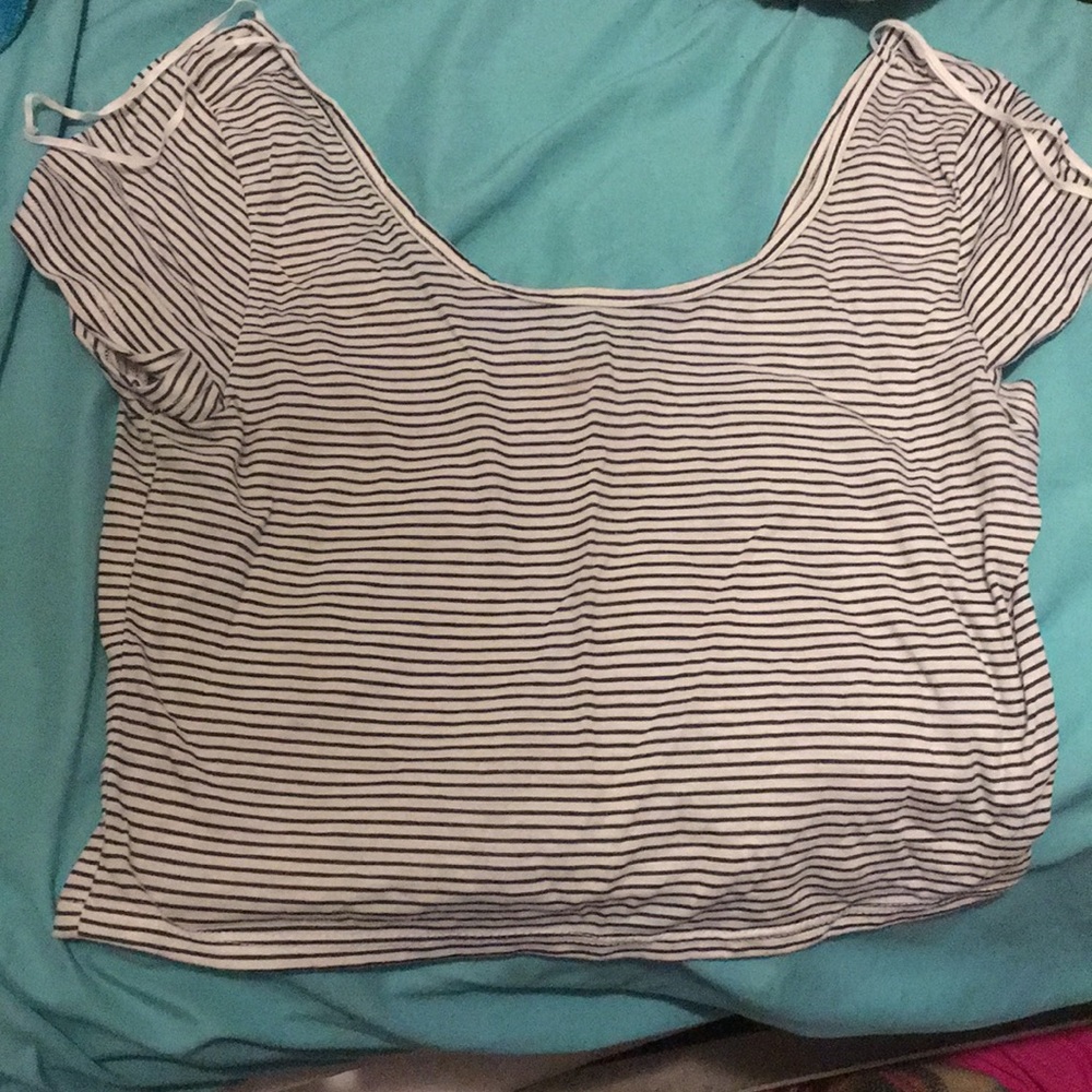 Striped crop top