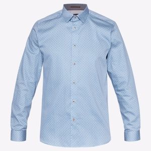 NWT Ted Baker Rectangle Print button down shirt!