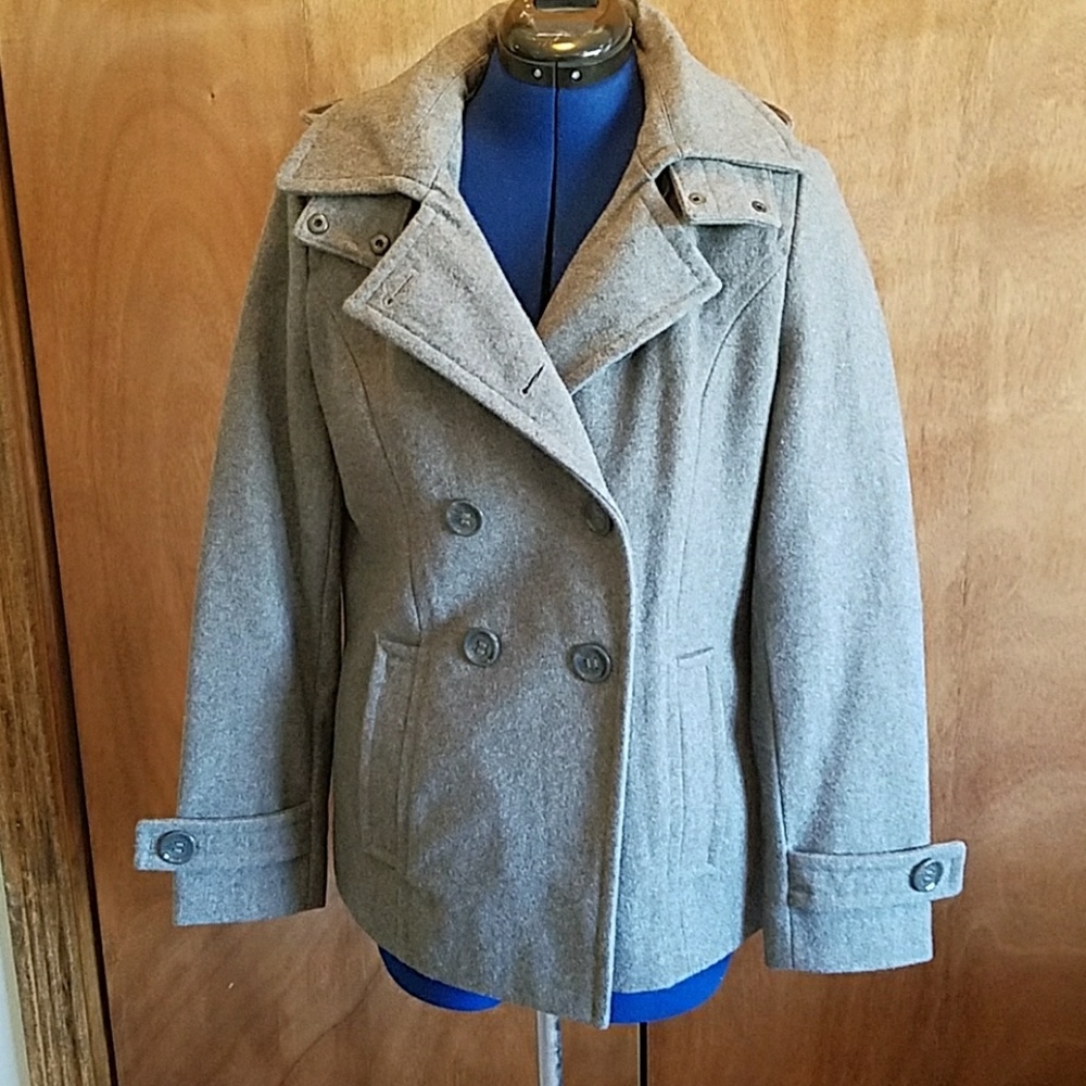Gray wool blend Calvin Klein coat size 6