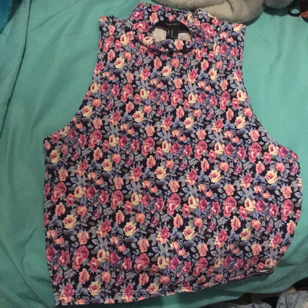 Floral crop top