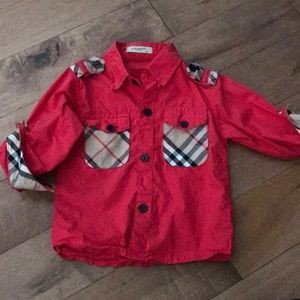 Toddler Burberry button down