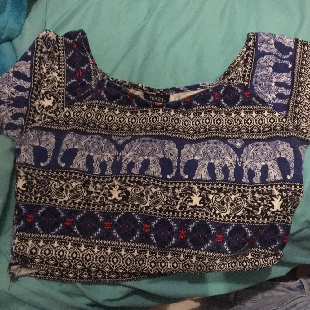 Elephant crop top