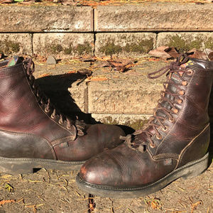 Justin STEEL TOE Packer Lacer Western Work Boots