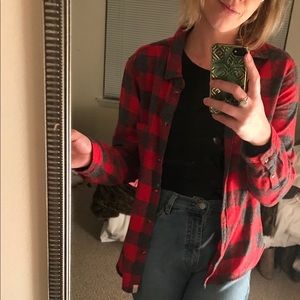 AEO Slim Fit Flannel in Red