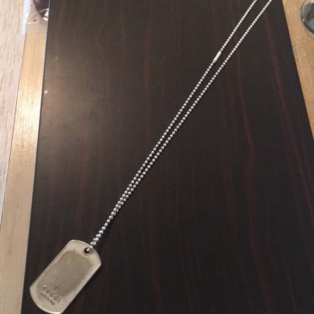 Authentic Silver 925 Gucci DogTag