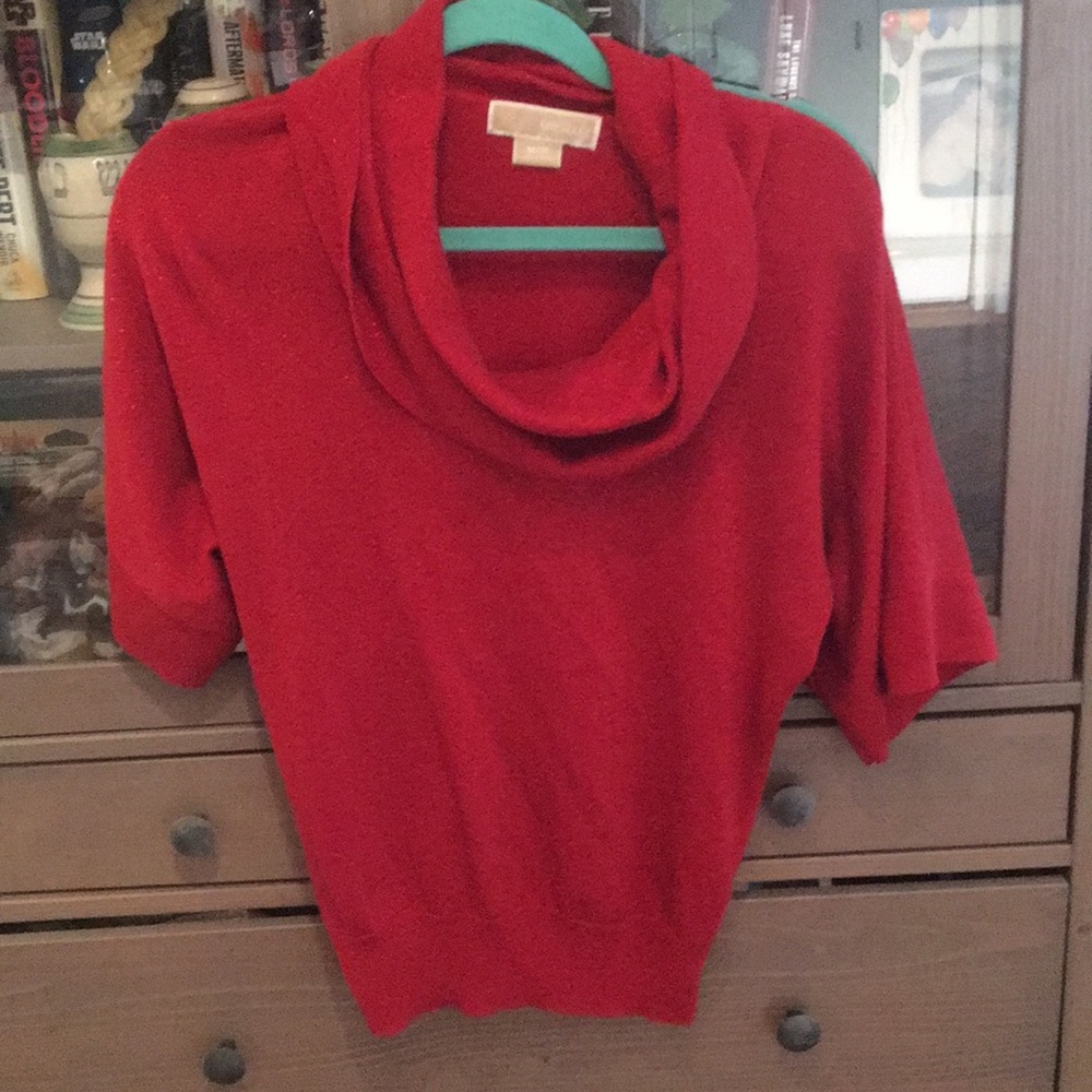 Michael Kors Red cozy shimmery sweater