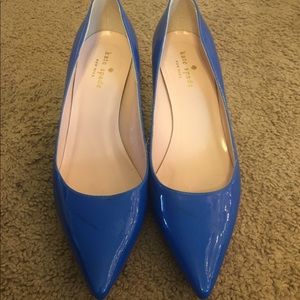 Kate Spade New York Electric Blue Kitten Heels