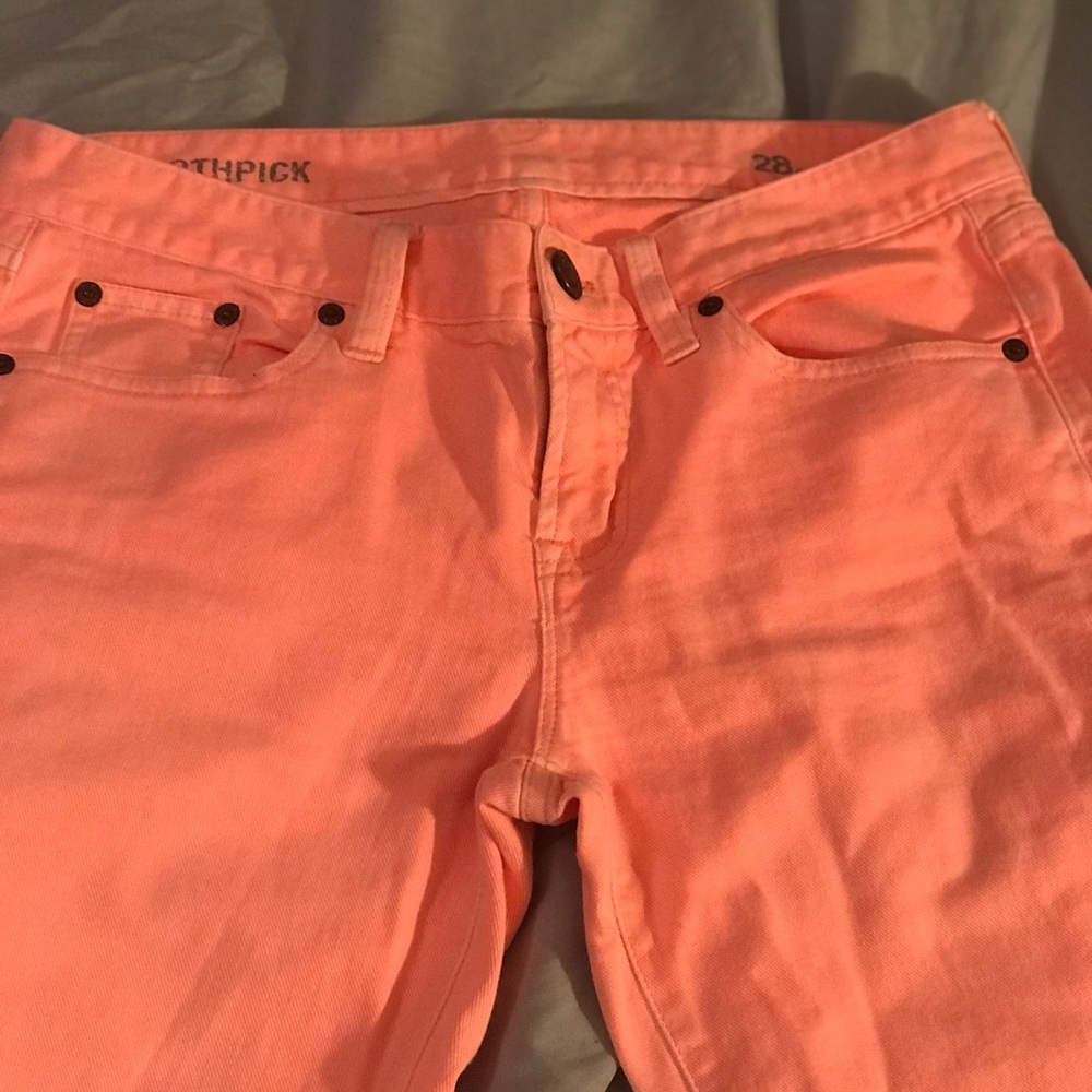 Sherbet orange Jcrew jean