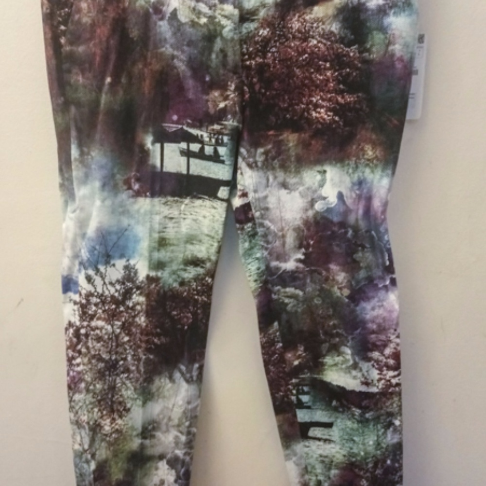Zara Gorgeous printed cotton pants Excellent Cond.