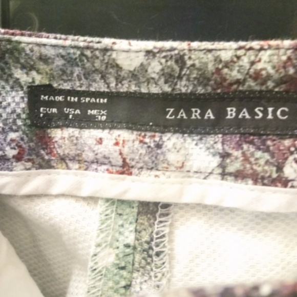 Zara Gorgeous printed cotton pants Excellent Cond. - Picture 2 of 4