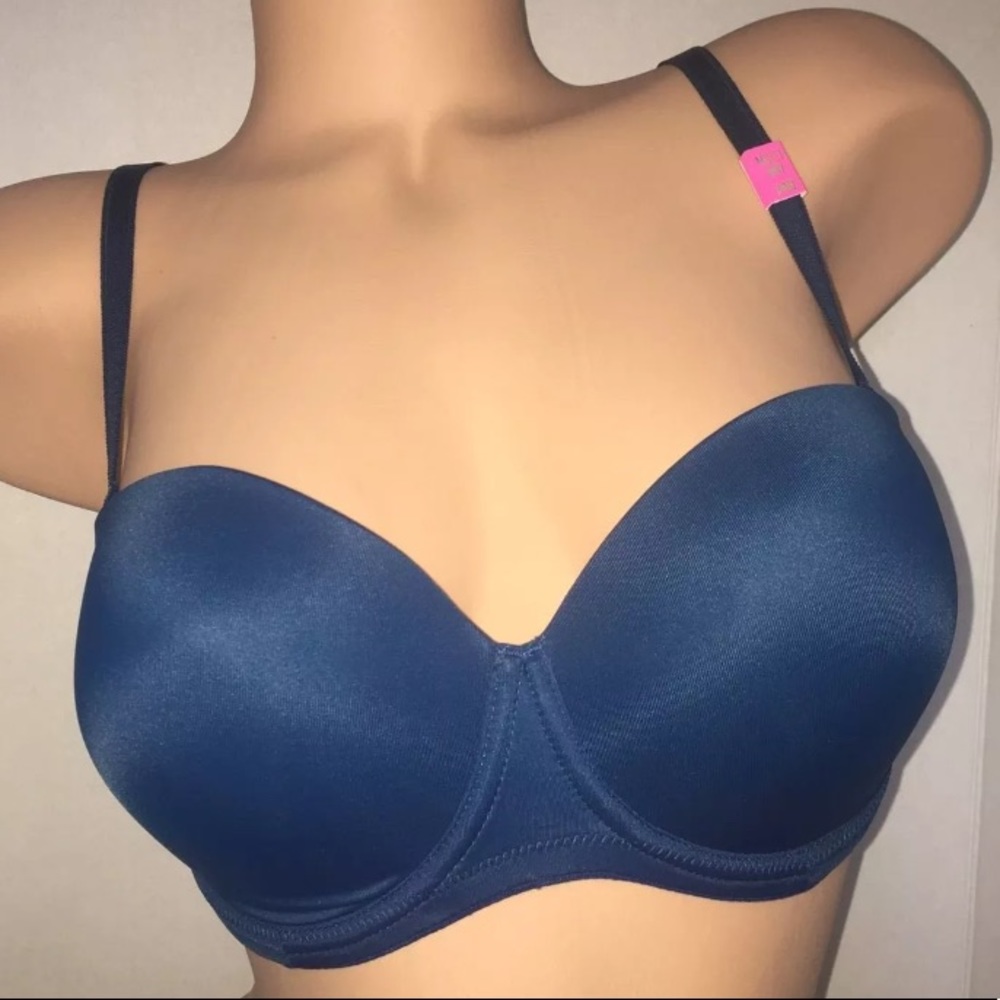 NWT Victorias Secret PINK Blue Push Up Bra 34D