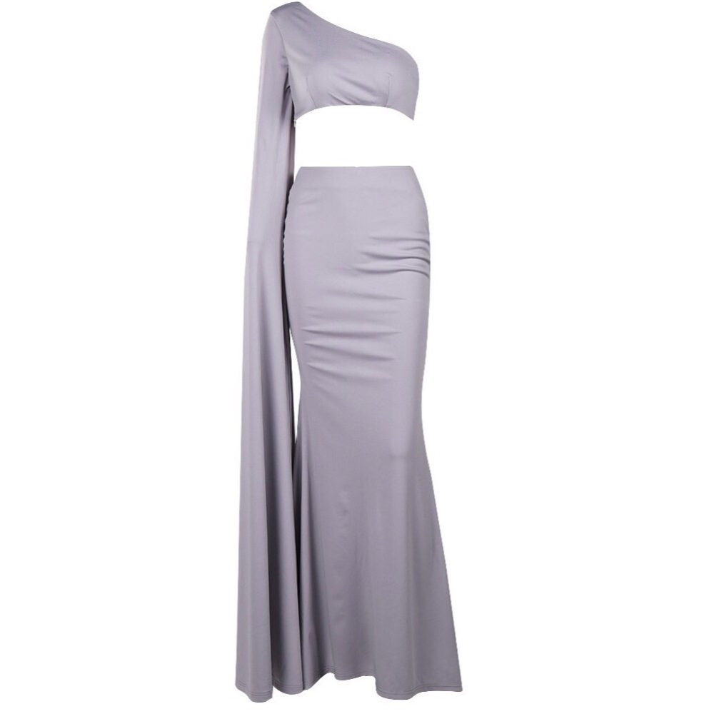 One Sleeved Two-Piece Gown