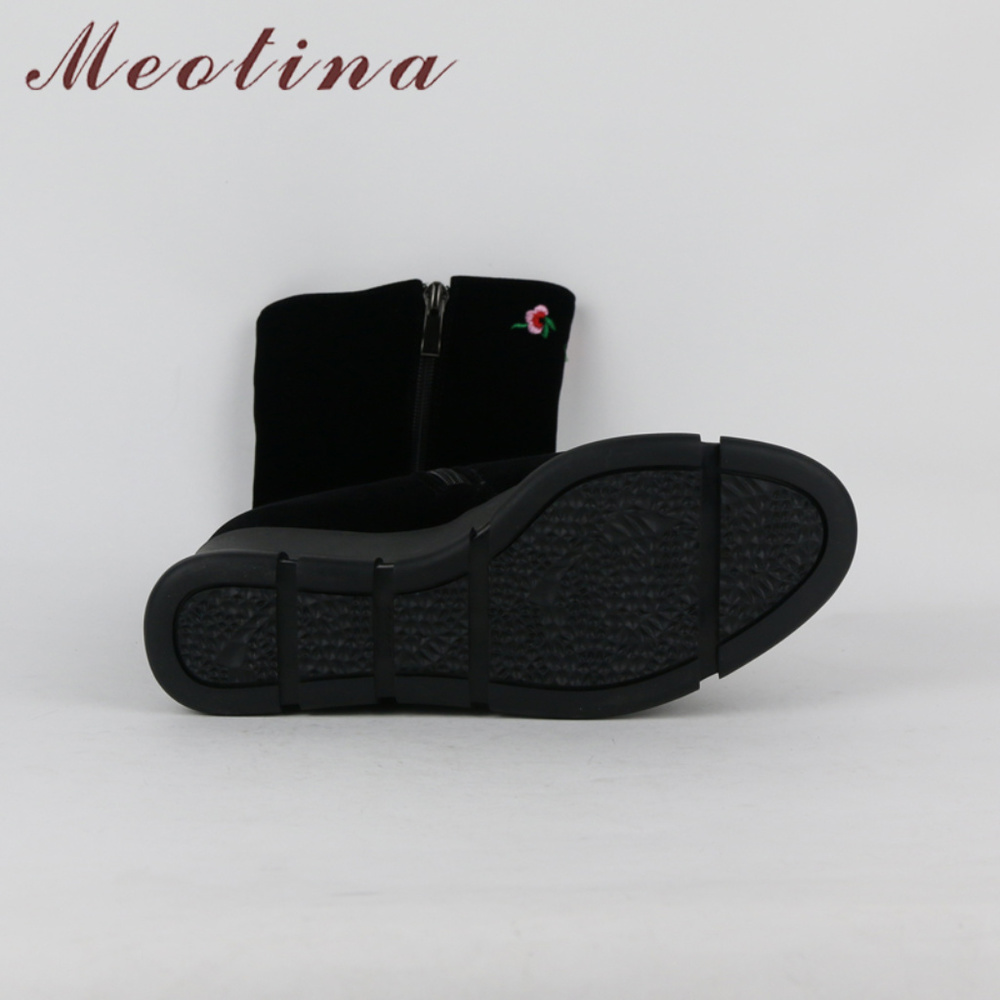 Women Boots Winter Embroider Platform - Picture 4 of 4