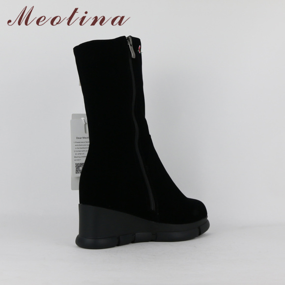 Women Boots Winter Embroider Platform - Picture 3 of 4