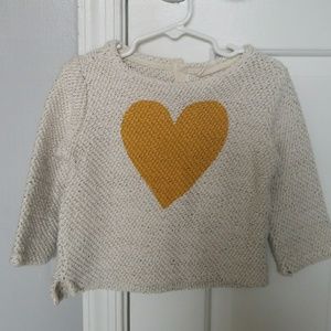 Zara BabyGirl heart sweater