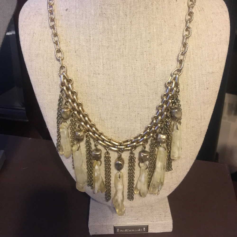 Statement necklace.