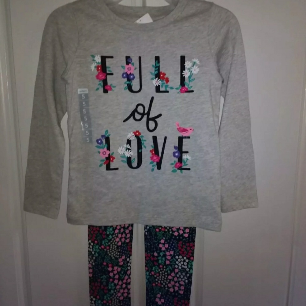 Carter's Girls Set Size 5 NWT