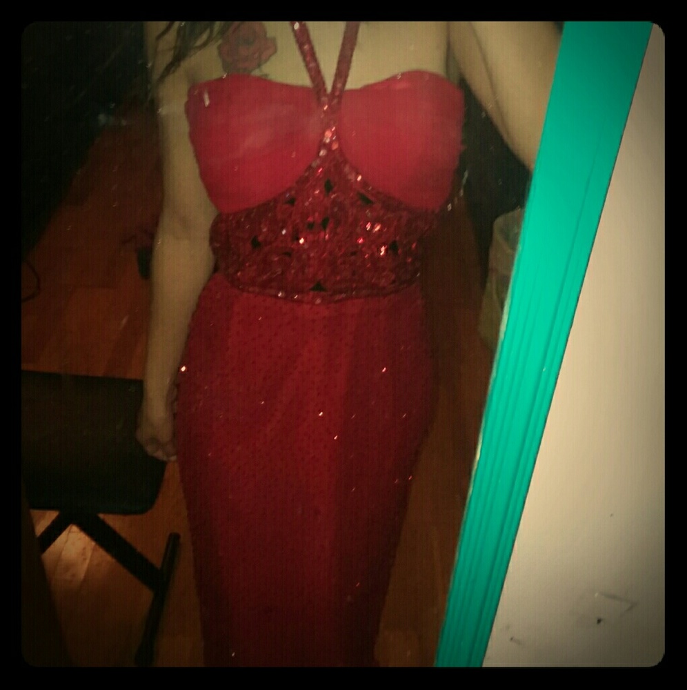 Red prom dress