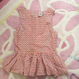 ASOS peplum sleeveless blouse  US4 XS