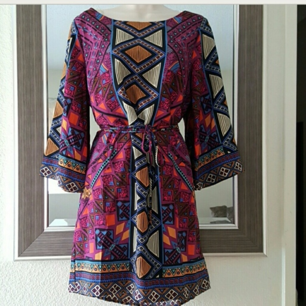 PINK OWL Trendy Boho Tunic Chic Dress