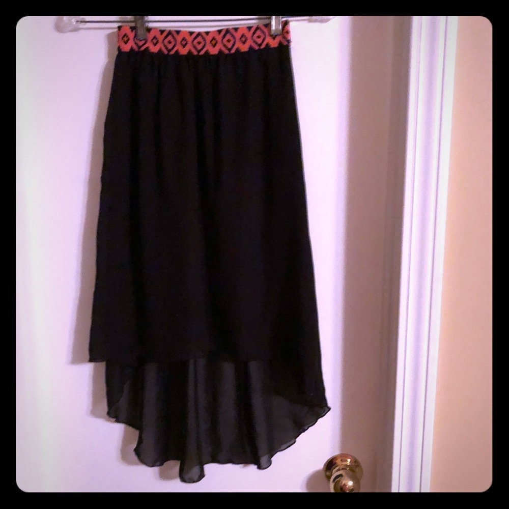 High/low skirt
