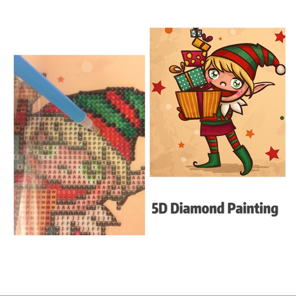 Diamond Painting Elf Christmas_gift for kids