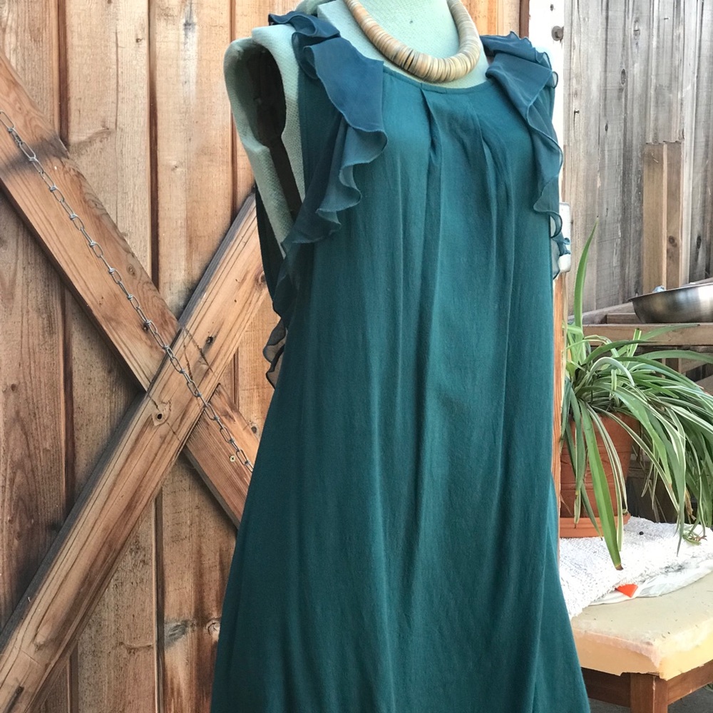 Emerald green Free people dress