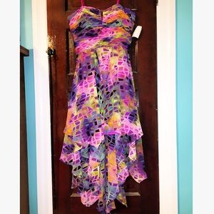 hailey by adrianna papell high low dress