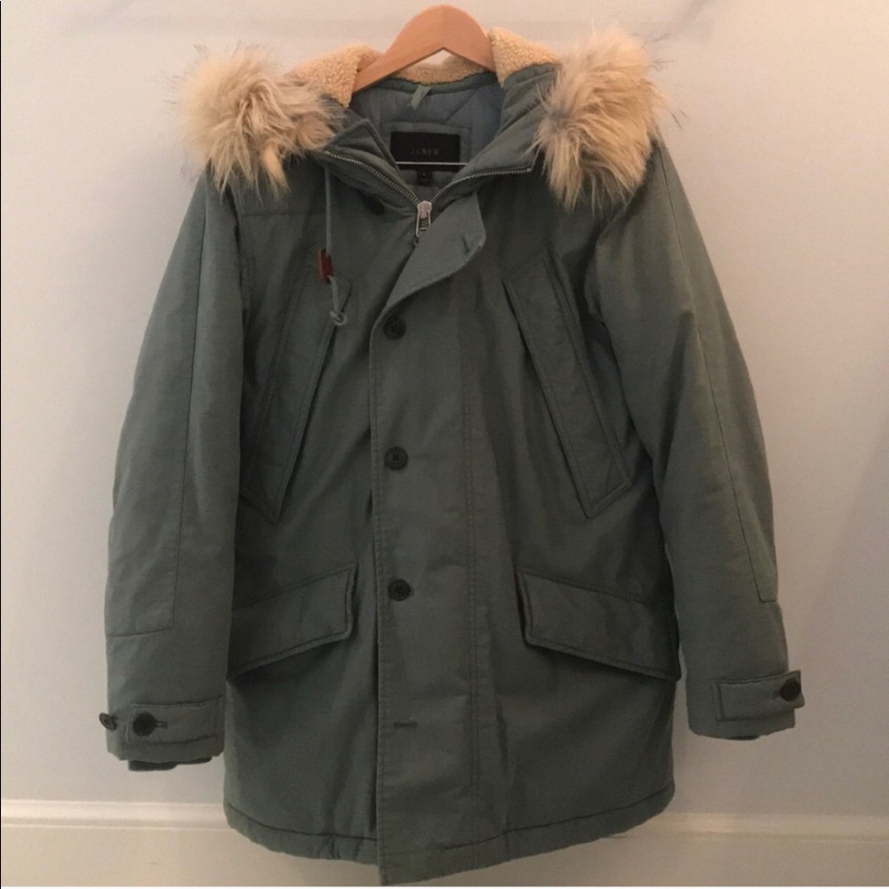 J. Crew Green Burbridge Parka