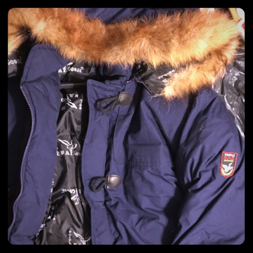 This is a vintage 80s triple F.A.T goose coat