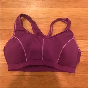 Purple sports bra