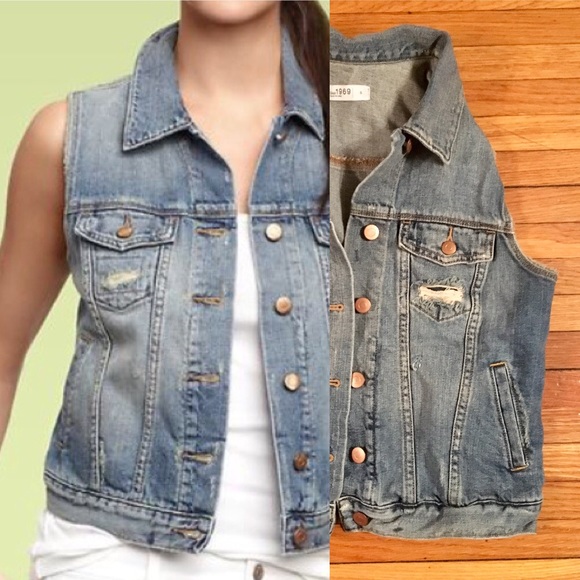 gap denim vest