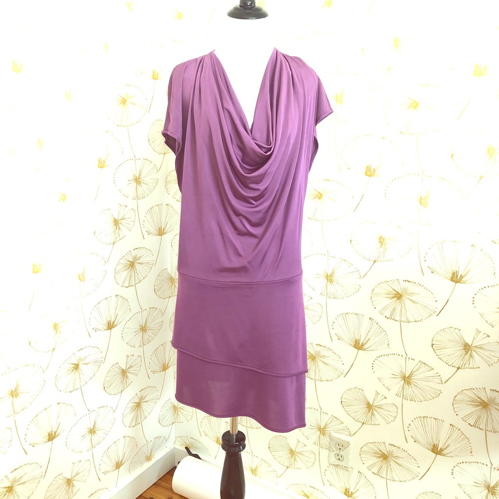 👄Black Halo Slimming Asymmetrical Dress SEXY Small