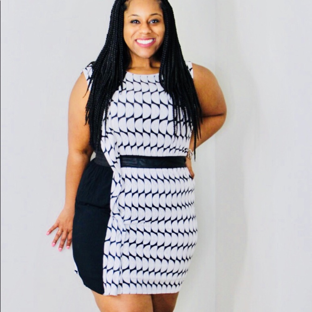 Black and white Dress