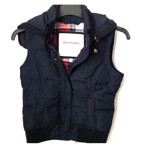 abercrombie kids Other - ❄️❄️Abercrombie kids Girls Navy Hooded Vest❄️❄️
