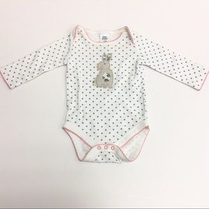 Mini Boden White Blue Polka Dot One Piece