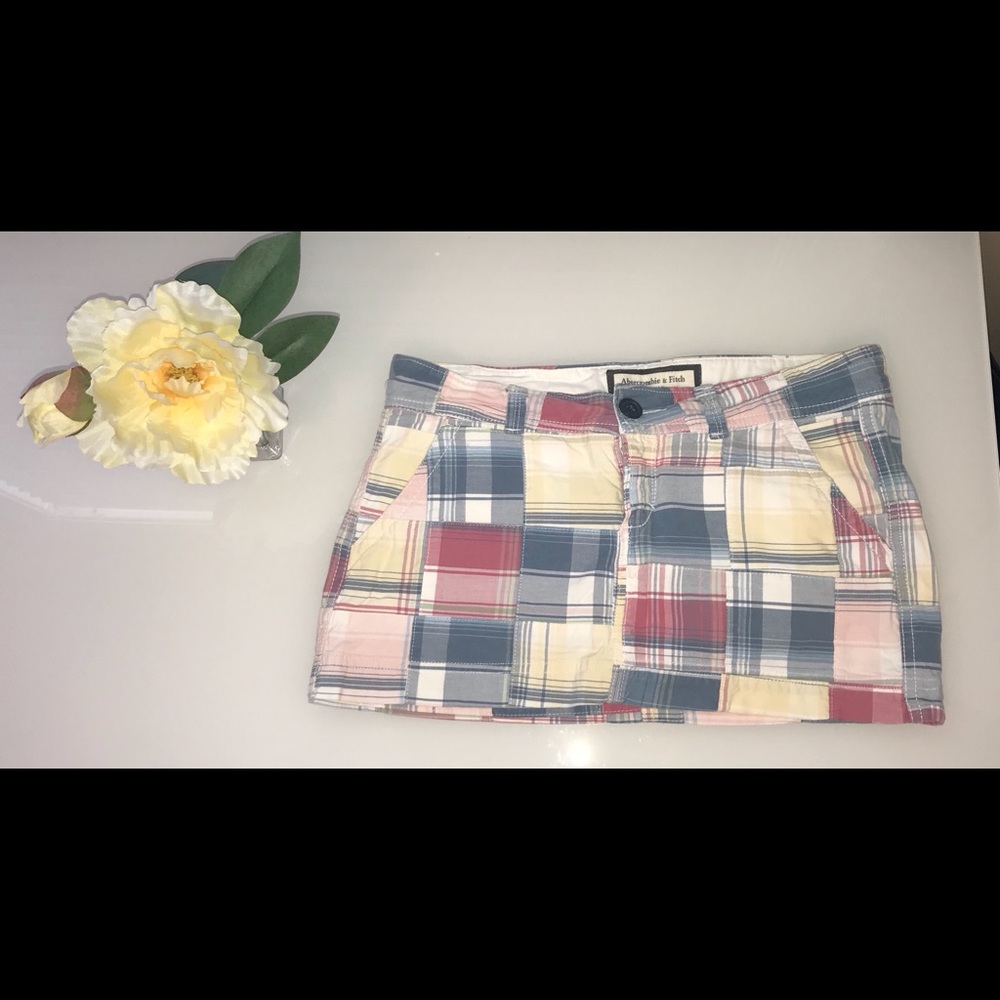 Plaid Abercrombie & Fitch Mini Skirt Size 0