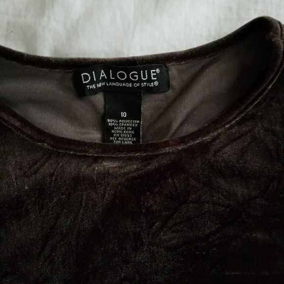 Dark Green Velvet Long Sleeve Shirt - Picture 4 of 6