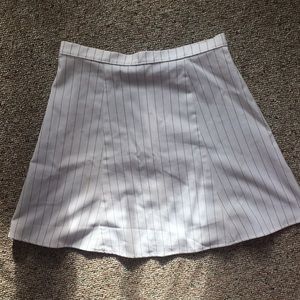 AA White Lulu Grid Skirt