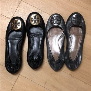 Authentic used Tory Burch Reva Flats