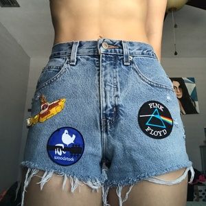 Vintage handmade patch shorts
