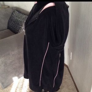 Ragsport Athletics Jackets & Coats - Black Hoodie with Soft Pink Trim Ragsport Athletics Jackets & Coats - Black Hoodie with Soft Pink Trim