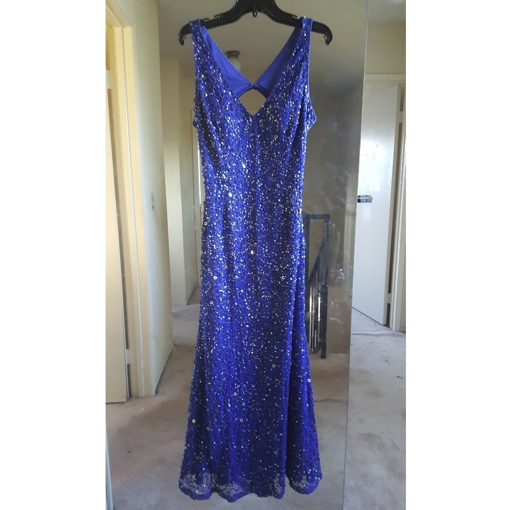 Adrianna Papell long sequins gown