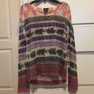 Elephant Pattern Sweater‼️