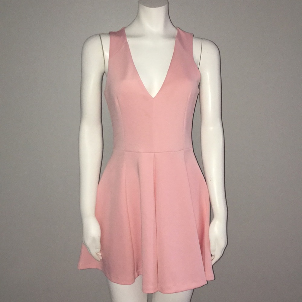 Pink simple dress
