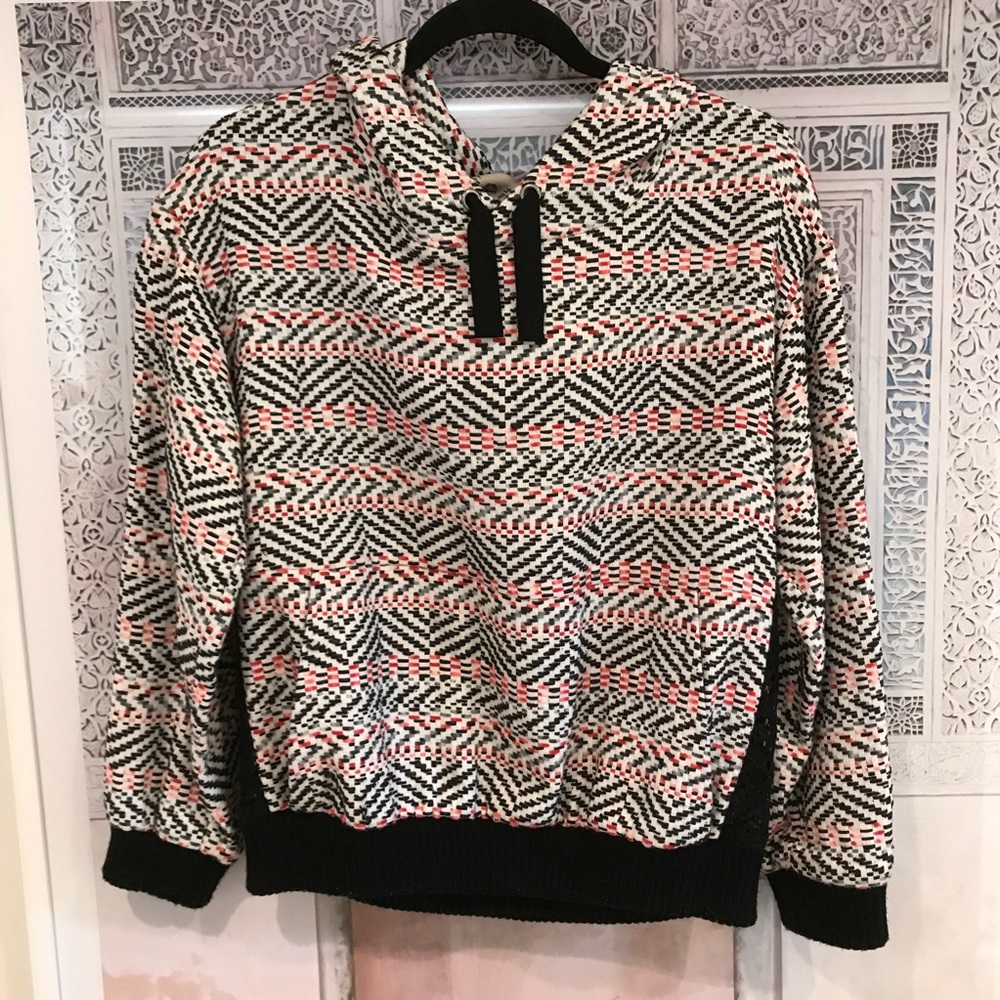 SEA weave and lace sweatshirt - M