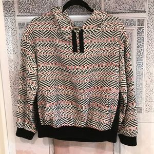 SEA weave and lace sweatshirt - M